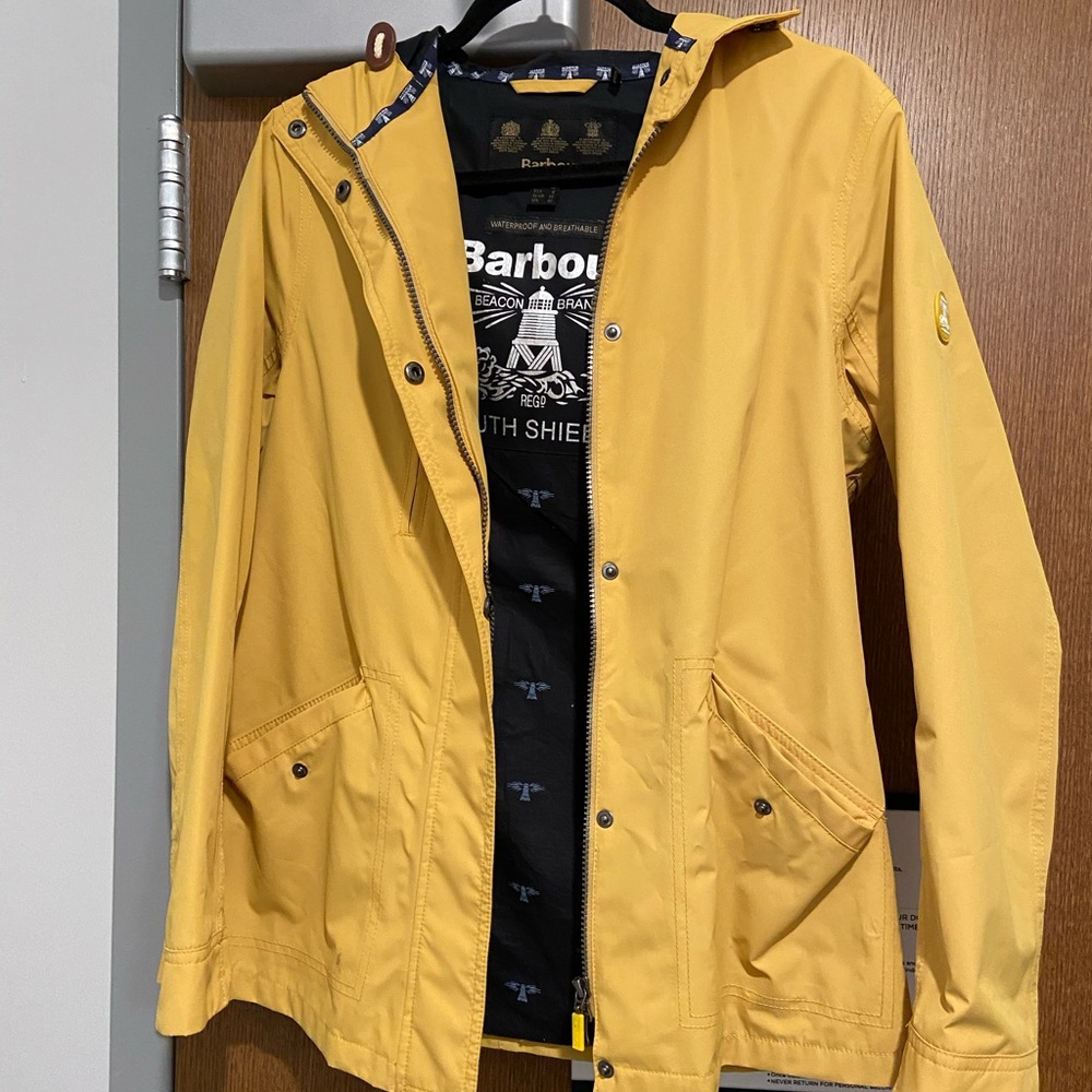 Barbour Yellow raincoat